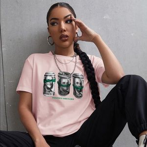 Letter Graphic Drop Shoulder Tee